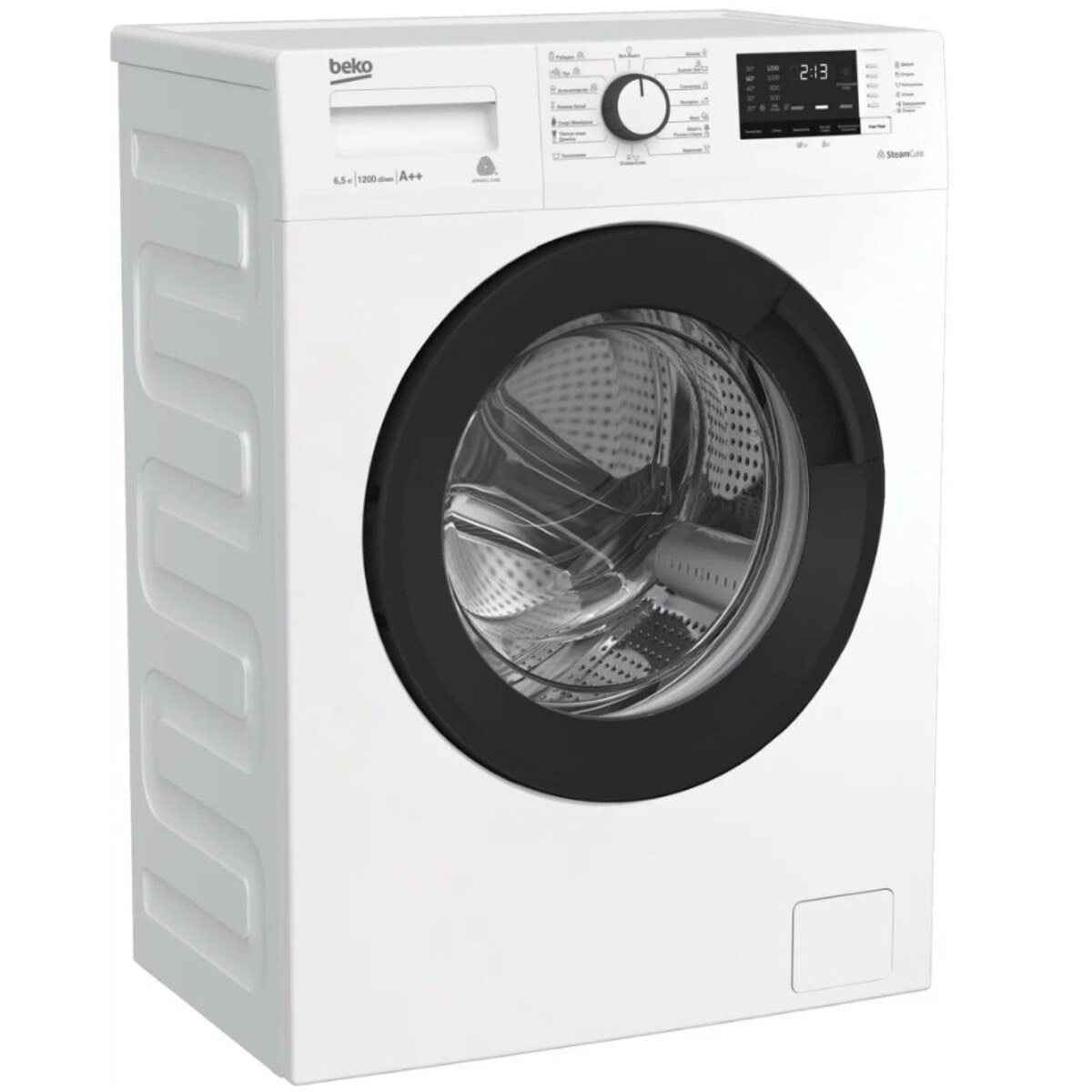 65a60c7e154b16fb4d1848578b87dbfb.jpg Стиральная машина Beko WSRE6H612ZAWI кл.:A-10% фронт. макс.:6.5кг белый инвертор