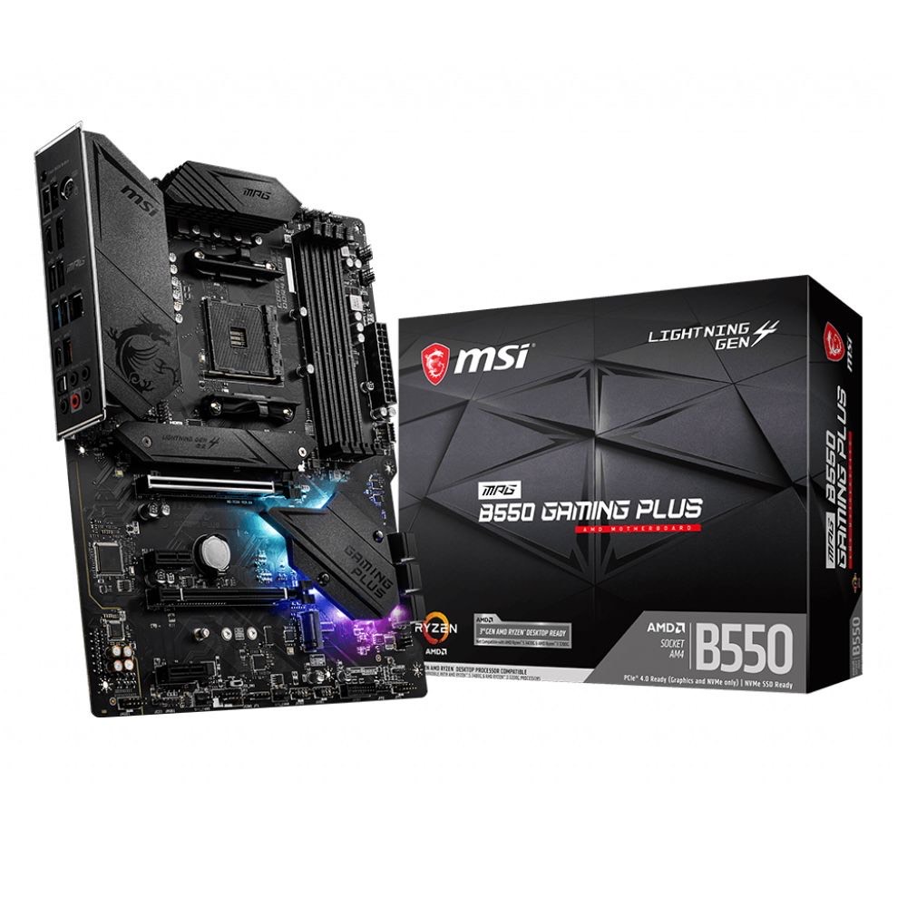 83d72e7e427f541870cd162c49404de3.jpg Материнская плата MSI MPG B550 GAMING PLUS Soc-AM4 AMD B550 4xDDR4 ATX AC`97 8ch(7.1) GbLAN RAID+HDM