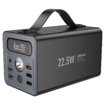 Аккумулятор внешний HOCO J138 22.5W+PD20W+DC12V 60000mAh чёрный