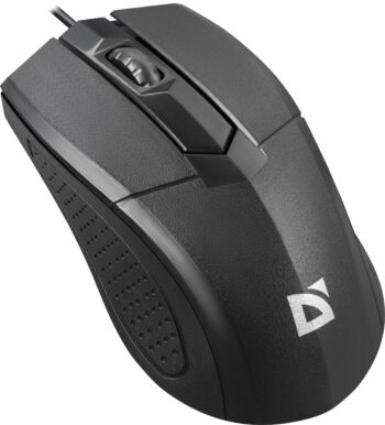 Мышь Defender Optimum MB-270 черный оптич. 1000dpi USB 2but (52270)