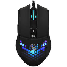 Мышь A4Tech Bloody L65 Max черный/фиолетовый оптич. 12000dpi USB 6but (L65 MAX/HONEYCOMB)