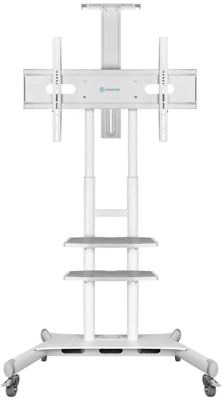 9a747d3f210da0fdb61bdaa07cce83e1.jpg Подставка для телевизора Onkron TS1881 белый 50"-86" макс.105.9кг напольный мобиль (плохая упаковка)