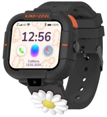 Elari KidPhone детские часы-телефон Маша и Медведь - черные