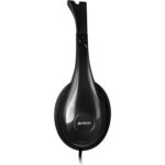 Наушники с микрофоном A4Tech HS-9 черный 1.8м накладные (HS-9 (BLACK)) (уценка)