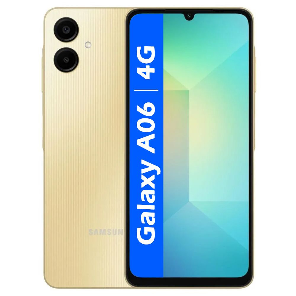 a966f02e9c82a50515fa9684f8ba32ce.jpg Смартфон Samsung Galaxy A06 SM-A065F 64Gb 4Gb золотистый 3G 4G 2Sim 6.7" IPS 720x1600 And14 50Mpix 8