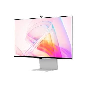 b46e2b31bf74cf24ec84efb50a63873c.jpg Монитор Samsung 27" S27C902PAI IPS 5K сереб USB M/M Cam HAS 60Hz 600cd Ex