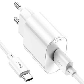 Сетевое зарядное устройство HOCO C109A PD20W+QC3.0 Type-C Type-C белый