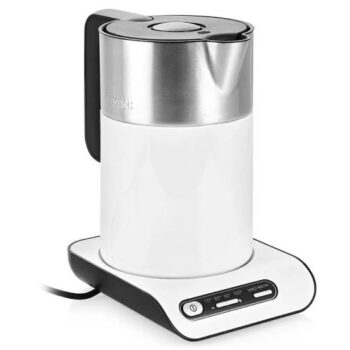 Чайник Bosch TWK8611P 1.5л. 2400Вт белый/серебристый (металл/пластик)