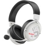 Наушники с микрофоном A4Tech Bloody MR590 Sports белый/черный 1.5м мониторные BT/Radio/3.5mm (MR590+