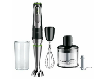 Блендер погружной Braun MQ9135XI 1200Вт черный/серебристый
