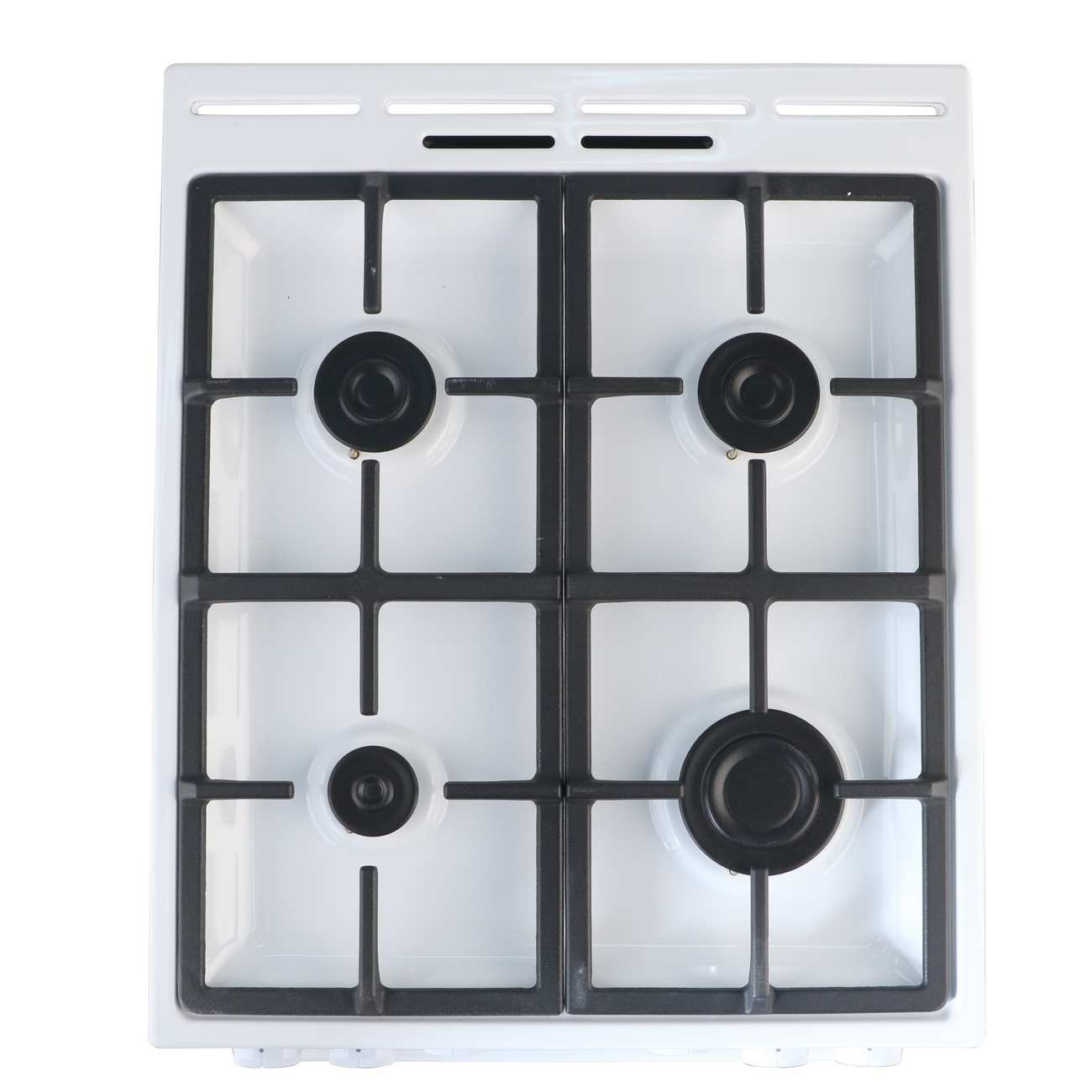 cff1473f093516e34023b16f4130a205.jpg Плита Комбинированная Gorenje GK5A20WF белый (стеклянная крышка) реш.чугун