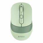 Мышь A4Tech Fstyler FG10CS Air черный/зеленый оптич. 2000dpi silent беспров. USB для ноутбука 4but (