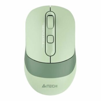 Мышь A4Tech Fstyler FG10CS Air черный/зеленый оптич. 2000dpi silent беспров. USB для ноутбука 4but (