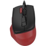 Мышь A4Tech Fstyler FM45S Air красный/черный оптич. 2400dpi silent USB 7but (FM45S AIR USB (SPORTS R