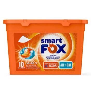 SMART FOX Капсулы для стирки ALL IN ONE 10 шт.