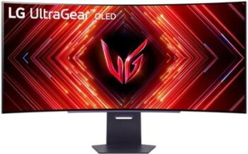Монитор LG 44.5" 45GS95QE-B OLED WQ чер HDMI DP USB M/M HAS Piv 240Hz 1300cd Ex Cur