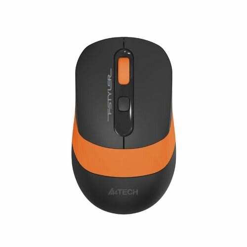e72d16bc42ef7c96cb26dc446032e8be.jpg Мышь A4Tech Fstyler FG10 черный/оранжевый оптич. 2000dpi беспров. USB 4but (FG10 ORANGE)
