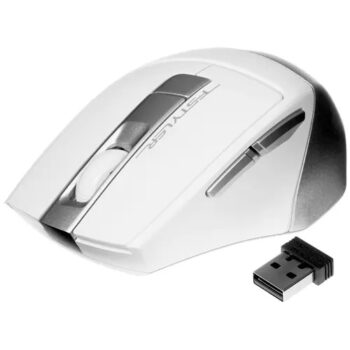 Мышь A4Tech Fstyler FG35 серебристый/белый оптич. 2000dpi беспров. USB 6but (FG35 SILVER)