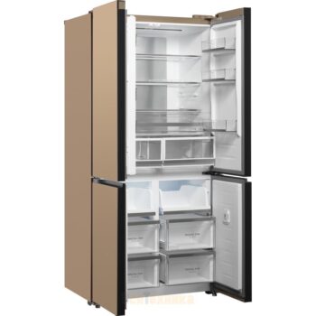 Холодильник Weissgauff WCD 510 Built-in Inverter NoFrost Сhampagne Glass