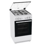 Плита Комбинированная Gorenje GK5A20WF белый (стеклянная крышка) реш.чугун