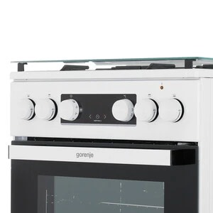 f59c748105a357491c837f90ab8a4520.jpg Плита Комбинированная Gorenje GK5C41WF-B белый (стеклянная крышка) реш.чугун