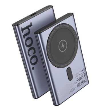Аккумулятор внешний HOCO Q32 PD20W 5000mAh серый металл