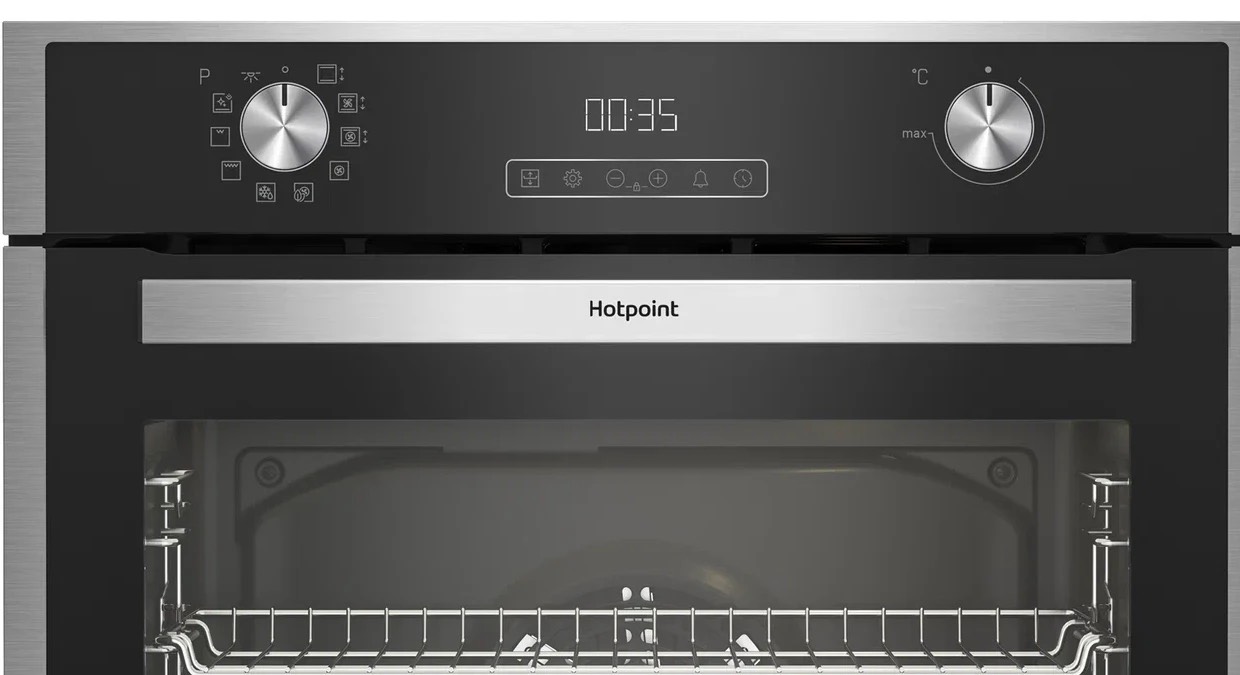 e1a4c8dd221e5b6ea7967762e05dad25.jpg Духовой шкаф Электрический Hotpoint FE9 831 JSH IX нержавеющая сталь/черный