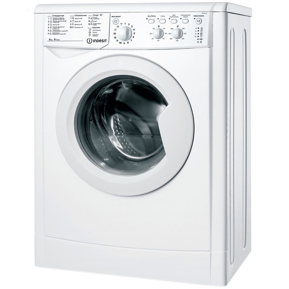 f41b8e4a288eb0b8d24c74767d7f6fe0.jpg Стиральная машина Indesit (869990767720) EcoTime IWSC 6105 макс.:6кг белый