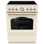 Плита Электрическая Gorenje GECS6B70CLI бежевый стеклокерамика (без крышки)