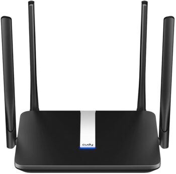 Роутер беспроводной Cudy LT500 AC1200 10/100BASE-TX/4G cat.4 черный
