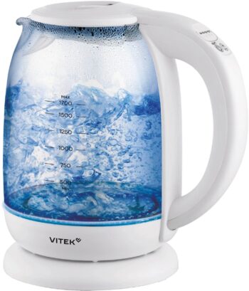 Чайник Vitek VT-WK1045 1.7л. 2200Вт белый корп.:стекло