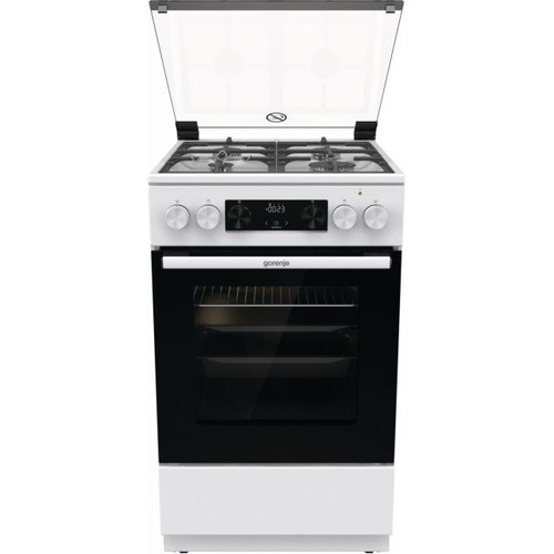 0a7a11bb09122b1bff69ae04397f55d3.jpg Плита Комбинированная Gorenje GK5C40WF белый (стеклянная крышка) реш.чугун