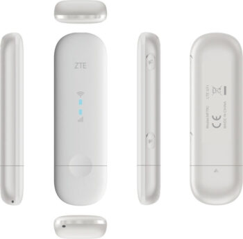 Модем 2G/3G/4G ZTE MF79N USB Wi-Fi Firewall +Router внешний белый