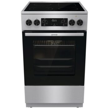 Плита Электрическая Gorenje GECS5C70XA нержавеющая сталь/черный стеклокерамика (без крышки)