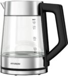 Чайник Hyundai HYK-G4402 1.7л. 2200Вт черный/серебристый корп.:стекло