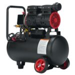 Компрессор P.I.T. PAC24-C1 безмасляный 110л/мин 24л 600Вт черный/красный