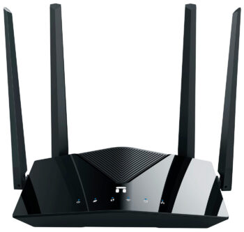 Роутер беспроводной Netis NX10 AX1500 10/100/1000BASE-TX черный