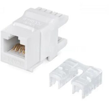 Модуль NTSS (NTSS-KJ-UTP-RJ45-6-180-WT) информ. Keystone RJ45 кат.6 UTP бел.