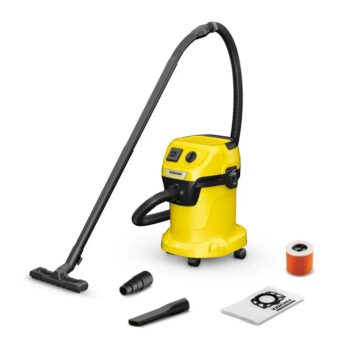 Строительный пылесос Karcher WD 3 V-17/4/20 1000Вт (уборка: сухая/влажная/выдув/сбор воды) желтый