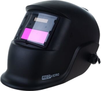 Маска сварщика RedVerg RD-WM 305 филь.:хамел. кл.:1/1/1/2 см.экр.90x35мм черный (RD-WM 305/АСФ100)