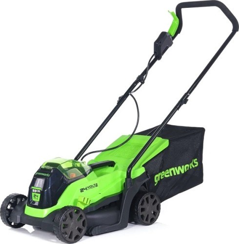 2dbc50fe677176698797df16b7b81b20.jpg Газонокосилка роторная Greenworks GD24LM33K2 аккумуляторная (2516107UA)