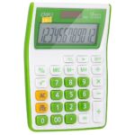 Калькулятор настольный Deli E1122/GRN зеленый 12-разр.