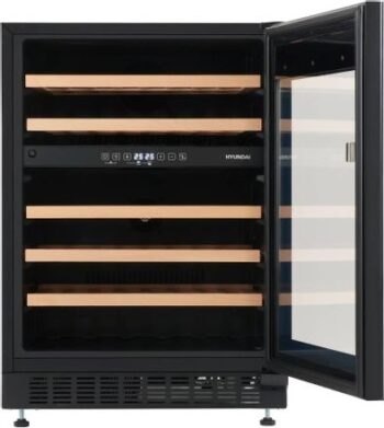 Винный шкаф Hyundai HBWC 0862 DUT однокамерный черный