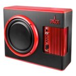 Сабвуфер автомобильный Ural АС-У12А КРАСНЫЙ 300Вт активный (30см/12")