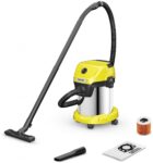 Строительный пылесос Karcher WD 3 S V-17/4/20 1000Вт (уборка: сухая/влажная/выдув/сбор воды) желтый