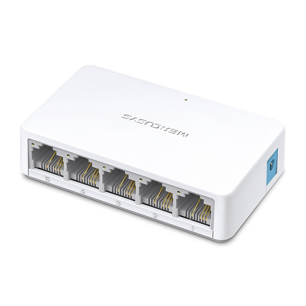 412640607d00adef75cce86fdf5db286.jpg Коммутатор Mercusys MS105 (L2) 5x100Мбит/с неуправляемый