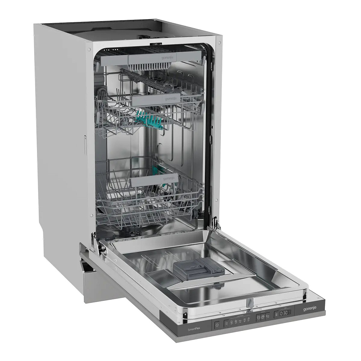 462e833dea0c1c9792c7df217486b2d3.jpg Посудомоечная машина Gorenje GV563C10 1760Вт узкая нержавеющая сталь