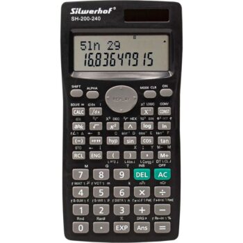 Калькулятор научный Silwerhof SH-200-240 черный 10-разр.