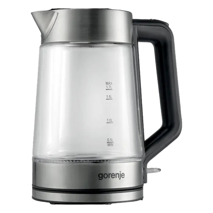 531581407b1257d34da116b8c35dbdd5.jpg Чайник Gorenje K17GXG 1.7л. 2200Вт белый/серебристый корп.:стекло/металл/пластик