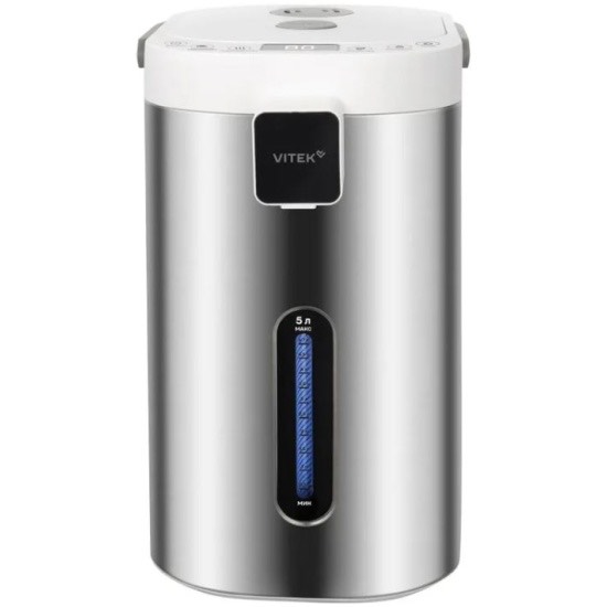 5459b9f7740d47a591a753c24026a352.jpg Термопот Vitek VT-TP5005 4.7л. 700Вт белый/серебристый